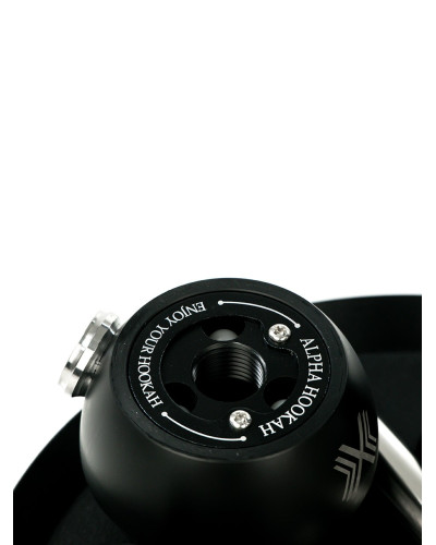 Кальян Alpha X Black Matte High Copy с колбой Candy loop - фото 7