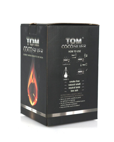 Кокосовый уголь для кальяна Tom Coco Silver, 1 кг - фото 6