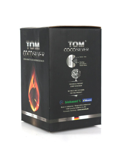 Кокосовый уголь для кальяна Tom Coco Silver, 1 кг - фото 5