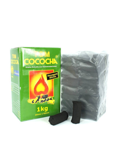 Кокосовый уголь для кальяна Tom Coco Hexagon, 1 кг