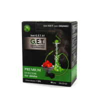 Кокосовый уголь для кальяна GET, 1 кг