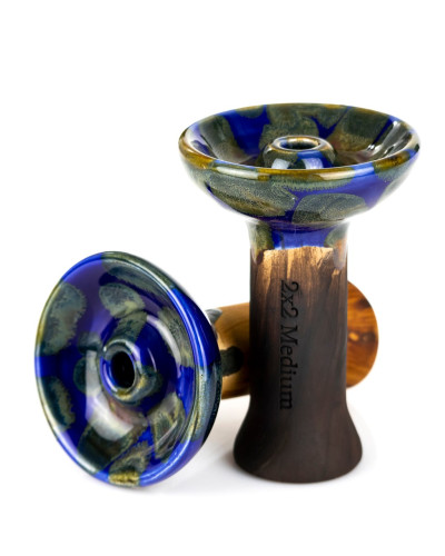 Чаша для кальяна 2x2 Medium Blue - фото 3