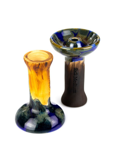 Чаша для кальяна 2x2 Medium Blue - фото 5