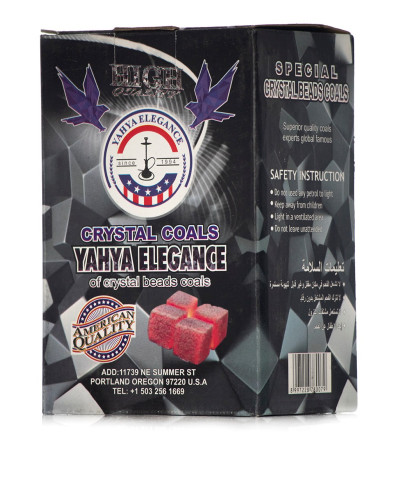 Кокосовый уголь для кальяна Yahya Elegance 25 cube, 1 кг