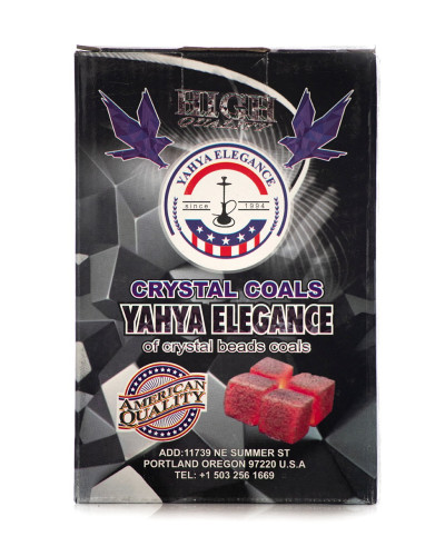 Кокосовый уголь для кальяна Yahya Elegance 25 cube, 1 кг - фото 2