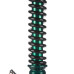 Кальян Mamay Customs Coilovers Mini Зеленый лак/Черная пружина - фото 2