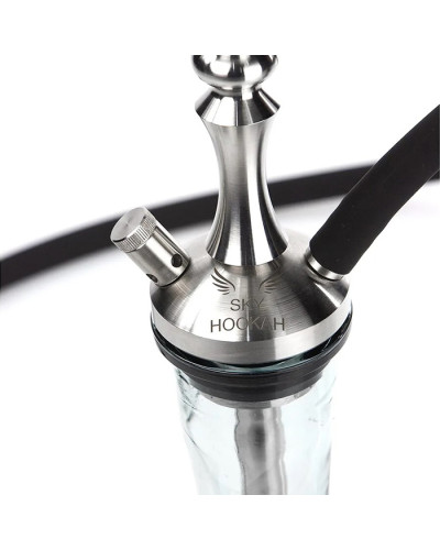 Кальян Sky Hookah Classic Silver с колбой Craft Clear 63 см - фото 2
