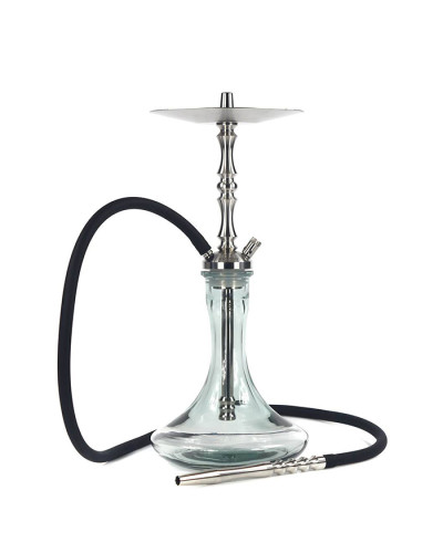 Кальян Sky Hookah Mini Silver з колбою Craft Clear 51 см