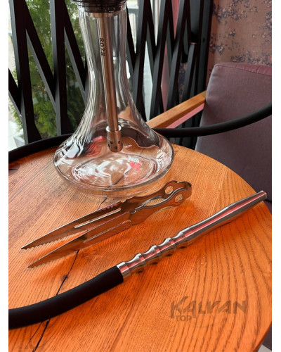 Кальян Sky Hookah Classic Silver в повному комплекті на колбі Craft Clear 65 см - фото 5