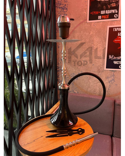 Кальян Sky Hookah Classic Silver в повному комплекті на колбі Craft Black 65 см - фото 2