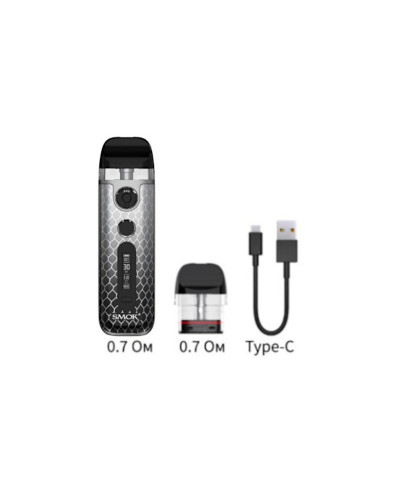 Стартовий набір SMOK Novo 5 - Silver Black Cobra - фото 6