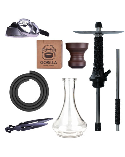 Кальян Sunrise Hookah Windskull Full Set Black 50 см