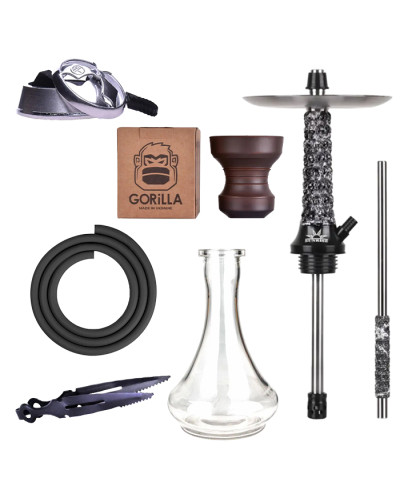 Кальян Sunrise Hookah Windskull ROCK Black 50 см