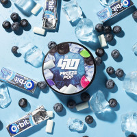 Тютюн 420 Classic Frost Line Freeze pop (Орбіт, Чорниця, Жуйка) 250 г