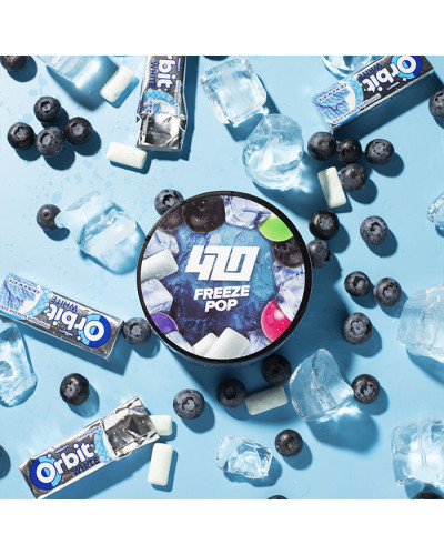 Тютюн 420 Classic Frost Line Freeze pop (Орбіт, Чорниця, Жуйка) 100 г
