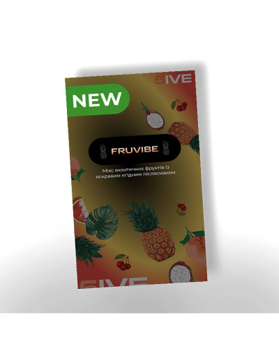 Тютюн 5IVE Hard Line Fruvibe (Вишня, Тропічні фрукти) 100 г