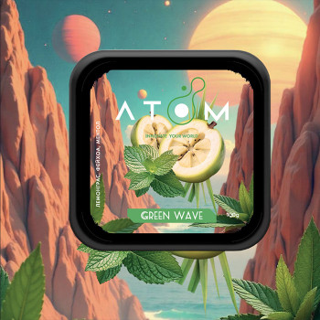 Тютюн Atom Green Wave (Лемонграс, Фейхоа, Ментол) 100 г - фото 13
