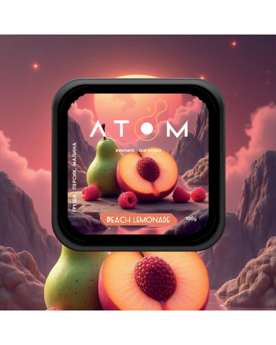 Тютюн Atom Peach Lemonade (Груша, Персик, Малина) 100 г