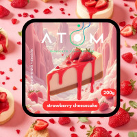 Тютюн Atom Strawberry cheezcake (Полуничний чізкейк) 200 г