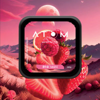 Тютюн Atom Pink Man (Малина, Полуниця, Грейпфрут) 200 г