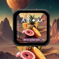 Тютюн Atom White Gummy Bear (Маракуя, Ананас, Диня, Апельсин) 200 г