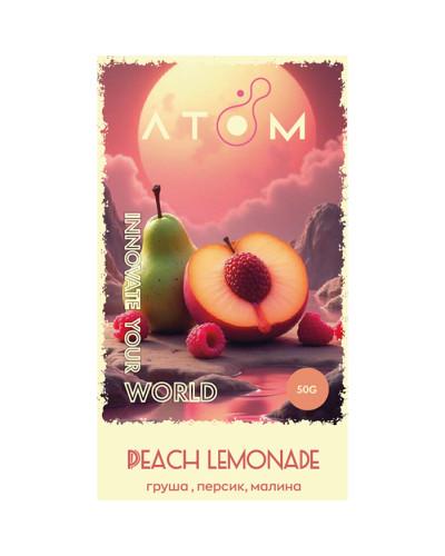 Тютюн Atom Peach Lemonade (Груша, Персик, Малина) 50 г