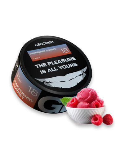 Тютюн Gedonist Raspberry sorbet 18 (Малиновий сорбет) 100 г