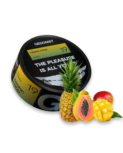 Тютюн Gedonist Tropic food 19 (Мікс тропічних фруктів) 100 г