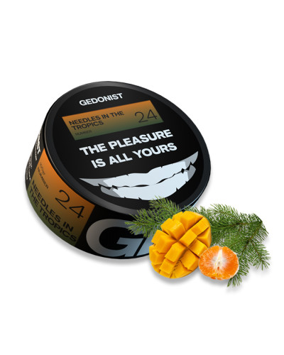 Тютюн Gedonist Needles in Tropics 24 (Манго, Мандарин, Хвоя) 100 г