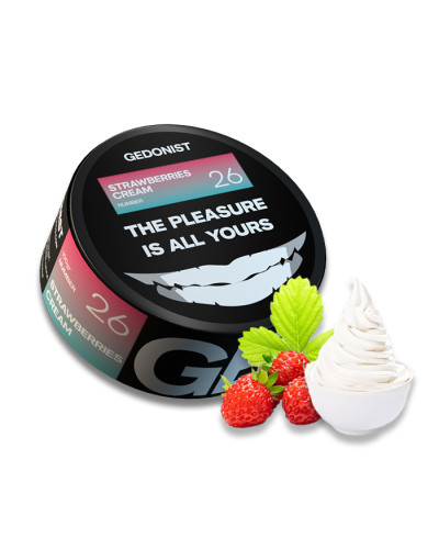 Тютюн Gedonist Strawberries cream 26 (Суниця, Вершки) 100 г