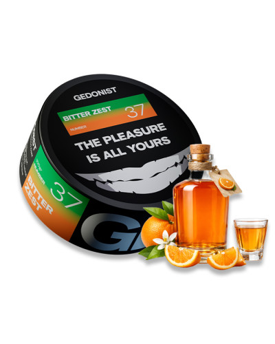 Тютюн Gedonist Bitter Zest 37 (Апельсинова, травʼяна настоянка) 100 г