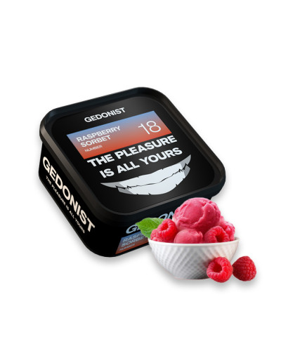 Тютюн Gedonist Raspberry sorbet 18 (Малиновий сорбет) 200 г