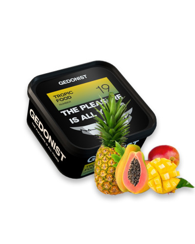 Тютюн Gedonist Tropic food 19 (Мікс тропічних фруктів) 200 г