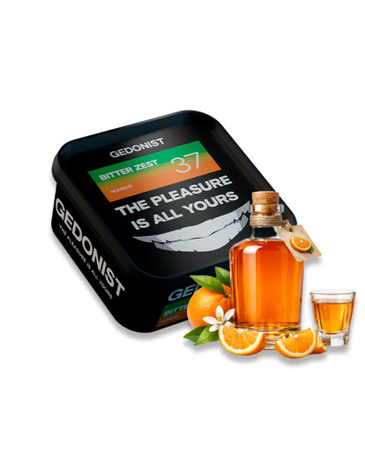 Тютюн Gedonist Bitter Zest 37 (Апельсинова, травʼяна настоянка) 200 г