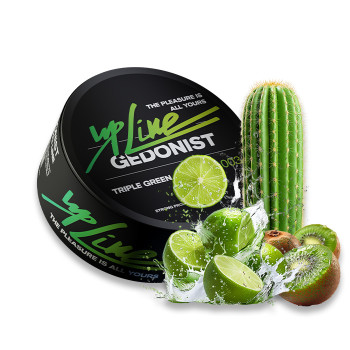 Табак Gedonist UPLine Triple Green № 003 (Киви, Лайм, Кактус) 100 г