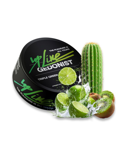 Тютюн Gedonist UPLine Triple Green № 003 (Ківі, Лайм, Кактус) 100 г
