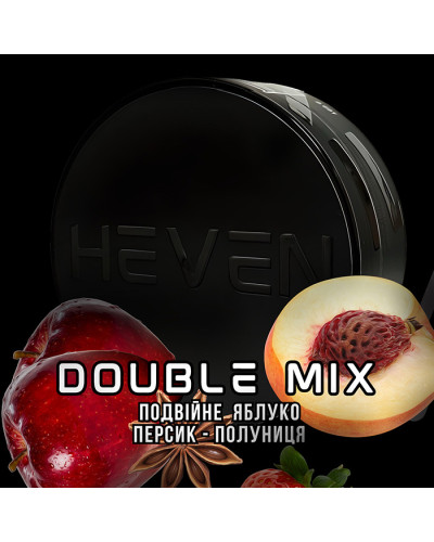 Тютюн Heven Double Mix (Подвійне яблуко, Персик, Полуниця) 100 г