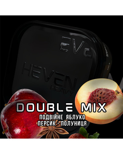 Тютюн Heven Double Mix (Подвійне яблуко, Персик, Полуниця) 200 г