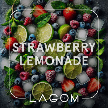 Тютюн Lagom Main Strawberry lemonade (Полуничний лимонад) 40 г - фото 1