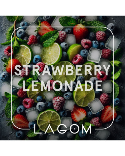 Тютюн Lagom Main Strawberry lemonade (Полуничний лимонад) 40 г