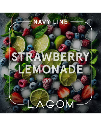 Тютюн Lagom Navy Strawberry lemonade (Полуничний лимонад) 40 г