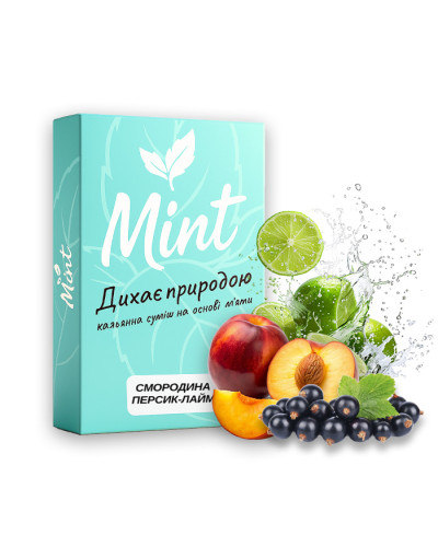 Суміш для кальяну Mint Смородина Персик Лайм 100 г