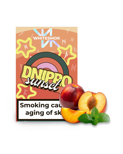 Тютюн WhiteSmok Dnipro Sunset (М\'ята, Персик) 50 г