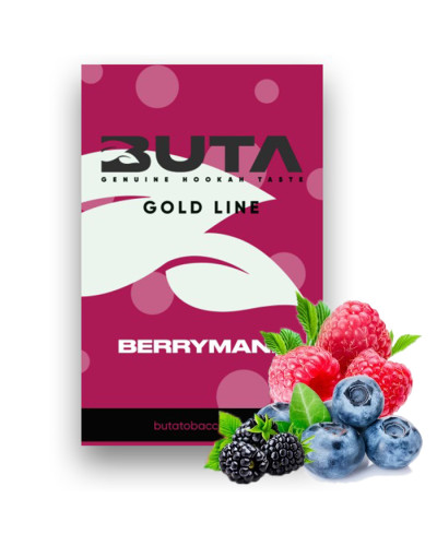 Тютюн Buta Gold Line Berrymania (Ожина, Малина, Чорниця) 50 г