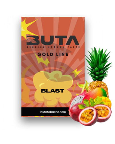 Тютюн Buta Gold Line Blast (Ананас, Манго, Маракуя, Пітая) 50 г