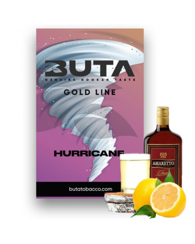 Тютюн Buta Gold Line Hurricane (Амаретто, Березовий Сік, Лимон) 50 г