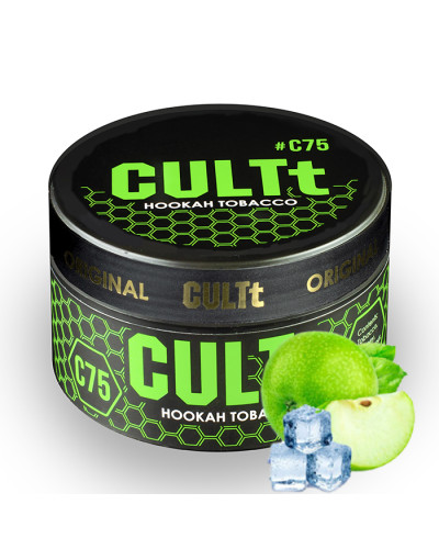 Тютюн CULTt C75 Green Apple Ice (Зелене яблуко, Лід) 100 г