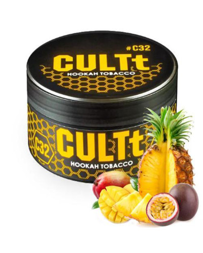 Тютюн CULTt C32 Mango Passion Fruit Pineapple (Манго, Маракуя, Ананас) 100 г