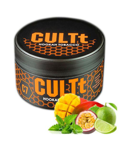Тютюн CULTt C7 Lime Passion Fruit Mango Mint (Лайм, Мʼята, Маракуя, Манго) 100 г