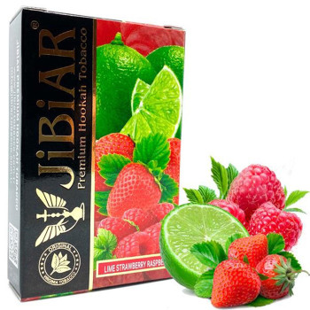Тютюн Jibiar Lime strawberry raspberry (Полуниця, Лайм, Малина) 50 г - фото 27
